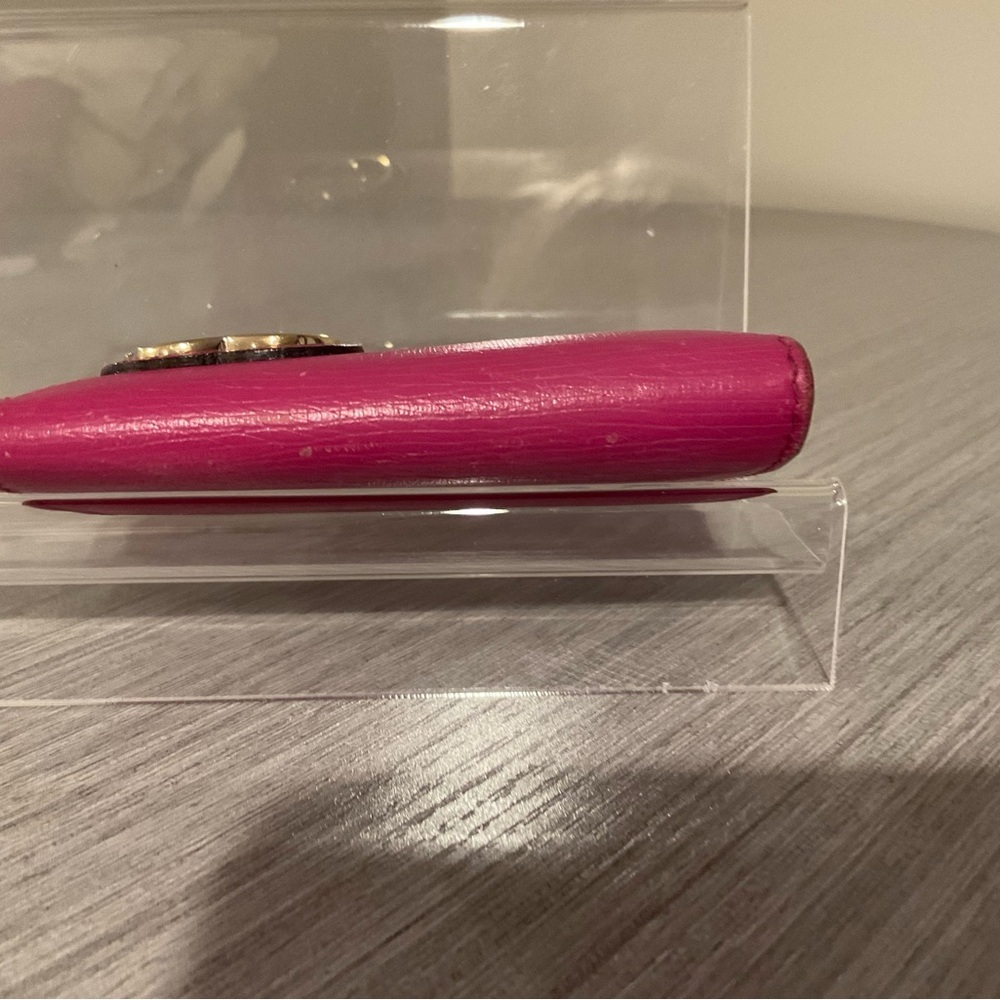 GUCCI Lovely Hearts Pink Leather Key Case - Picture 5 of 7